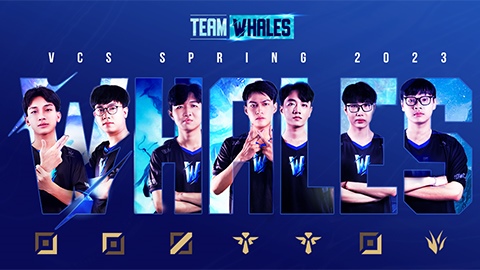 Team Whales công bố đội hình dự VCS mùa Xuân 2023